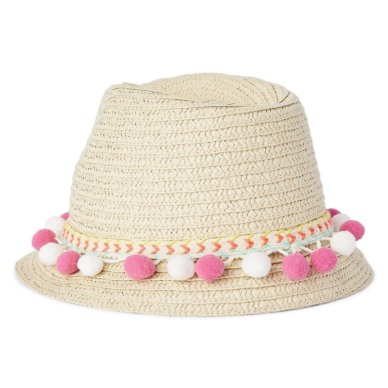Fedora en paille George pour filles