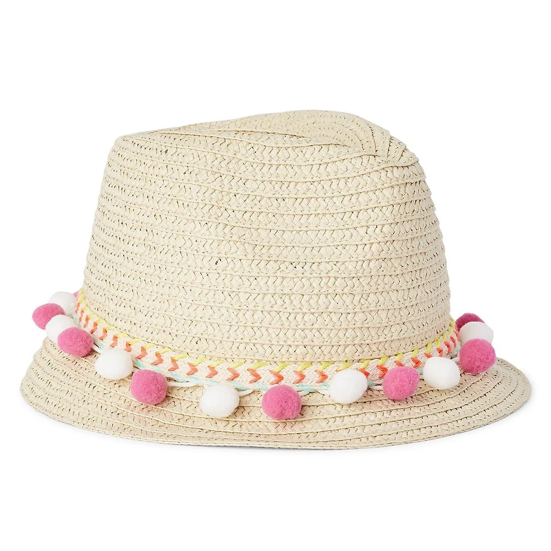 Fedora en paille George pour filles
