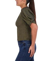 BCBG LIQUID FOIL TOP