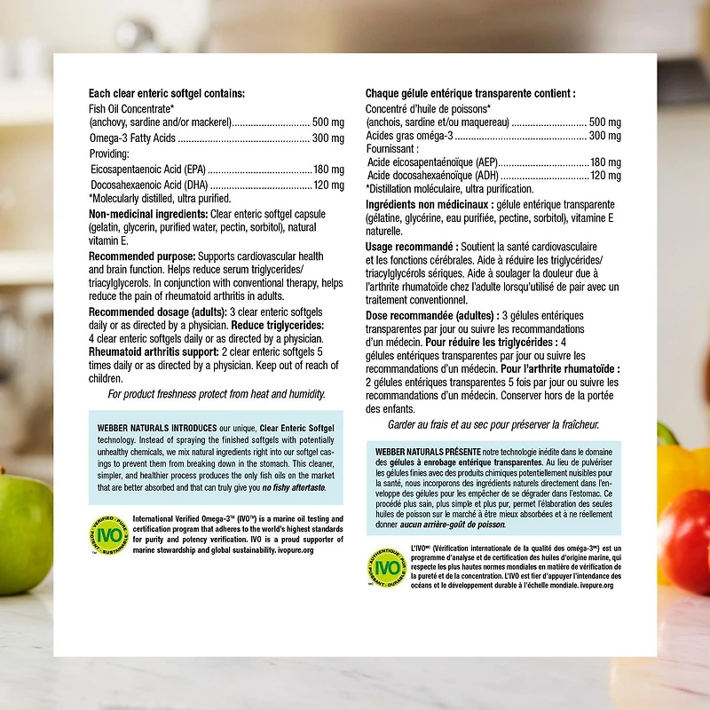 Webber Naturals® Omega-3 Mini Easy Swallow, 300 mg