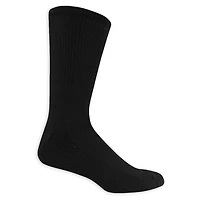Dr. Scholl's Men's Diabetes & Circulatory Crew Socks, Pack of 4 - Shoe Size 13-15, Diabetes & Circulatory Crews