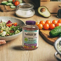 Webber Naturals® Wild Alaskan Salmon Oil, 200 mg, 220 Clear Enteric Softgels
