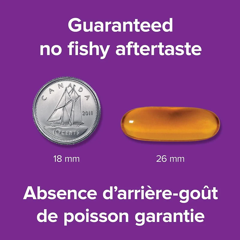 Webber Naturals® Wild Alaskan Salmon Oil, 200 mg, 220 Clear Enteric Softgels