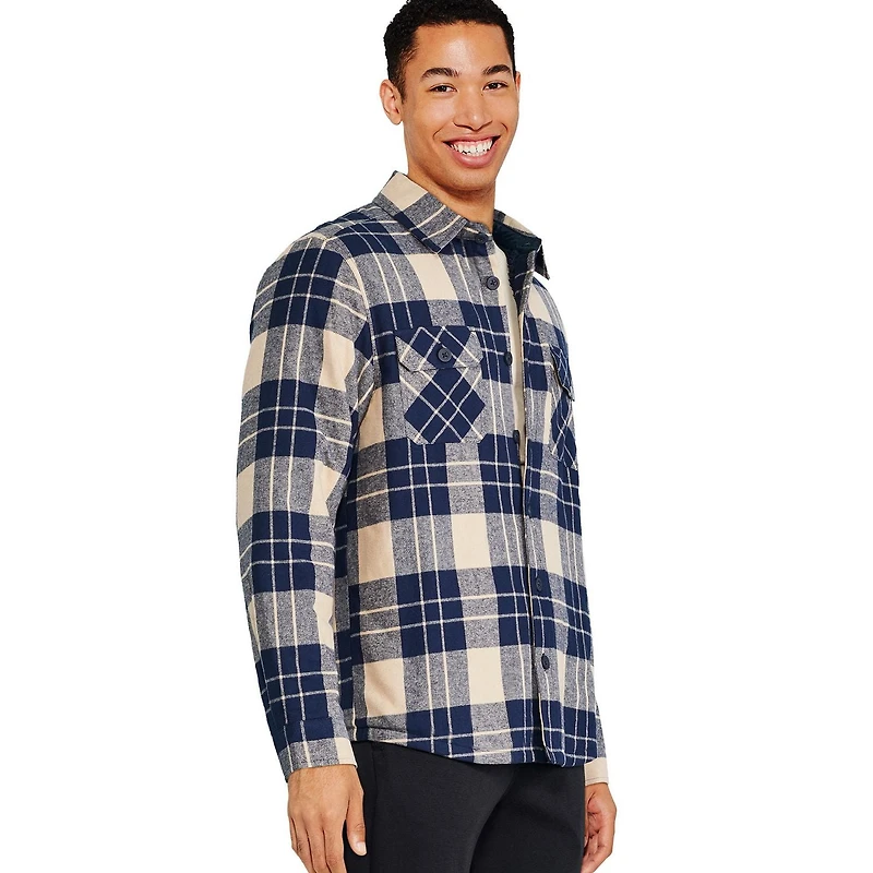 George Men's Flannel Shirt Jacket