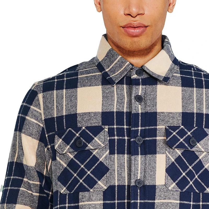 George Men's Flannel Shirt Jacket