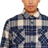 George Men's Flannel Shirt Jacket