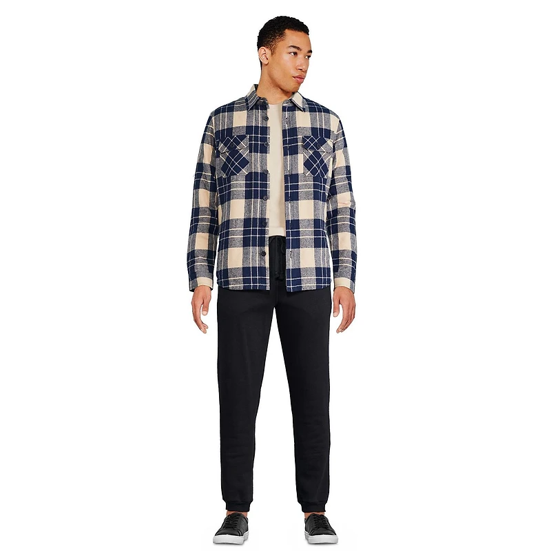 George Men's Flannel Shirt Jacket