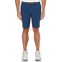 Short de golf elástico de 4 vías con cintura elástica Active Performance Textured para hombre