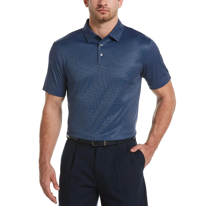 Men's Performance Short Sleeve Printed Golf Polo Shirt