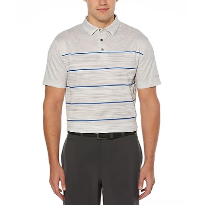 Polo de golf de manga corta de color block para hombre