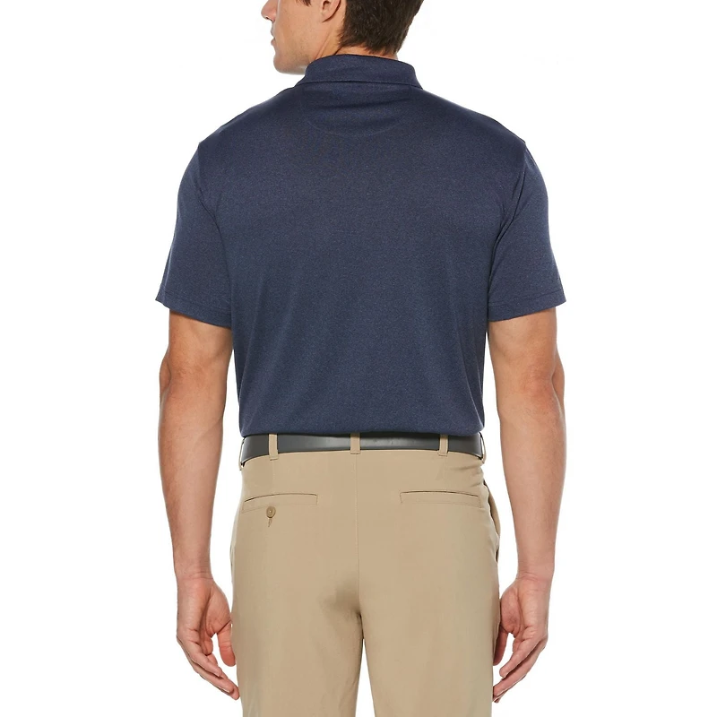 Men's Performance Short Sleeve Fading Stripe Golf Polo Shirt