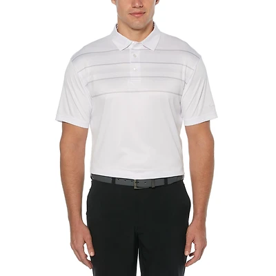 Polo de golf de manga corta a rayas para hombre