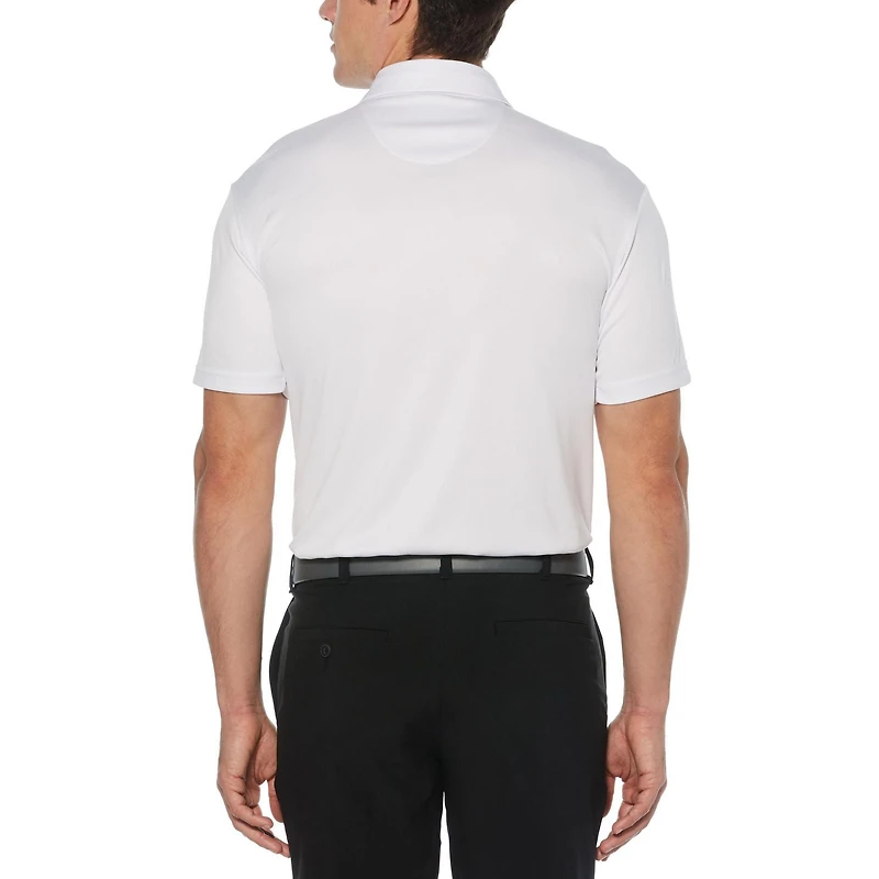 Polo de golf de manga corta a rayas para hombre