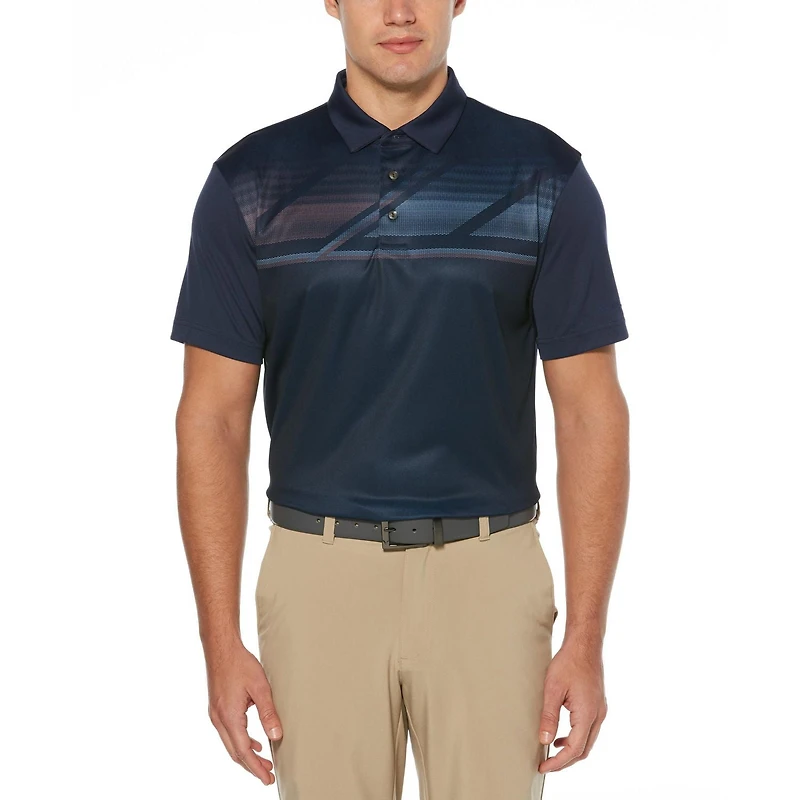 Men's Performance Short Sleeve Printed Golf Polo Shirt