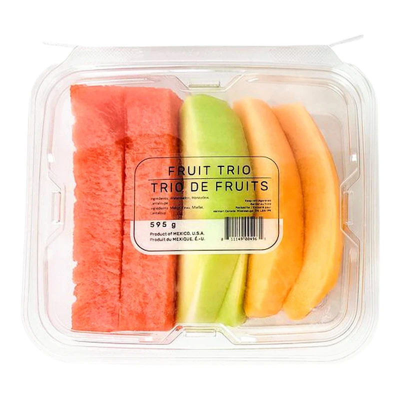 Trio de fruits tranchés