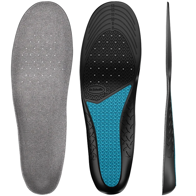 Dr. Scholl’s Comfort & Energy Work Insoles with Massaging Gel Advanced Mens, 1 pair, mens