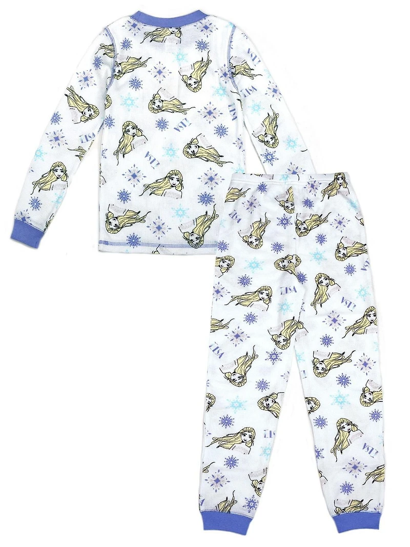 Ensemble de sous-vêtements thermiques pour fille de Frozen 2