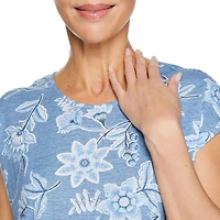 T-shirt en lin Iyla pour femmes
