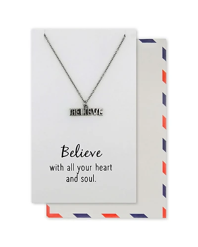 Save the Moment Necklace "believe with All Your Heart And Soul."