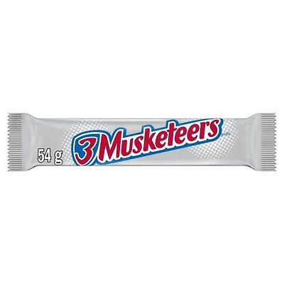 3 MUSKETEERS, Chocolate Nougat Candy Bar, Full Size Bar, 54g
