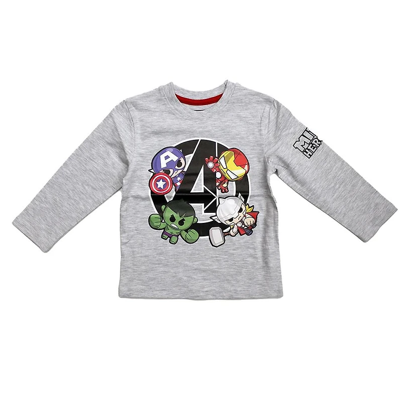 T-shirt à manches longues Marvel pour tout-petits garçons.