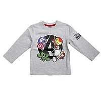 T-shirt à manches longues Marvel pour tout-petits garçons.