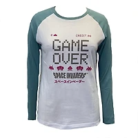 T-shirt à manches longues Space Invaders sous licence pour femme.
