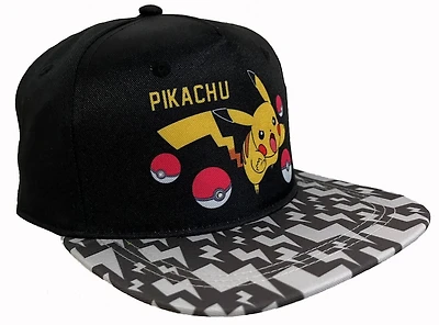 Chapeau Pokemon Noir Snapback