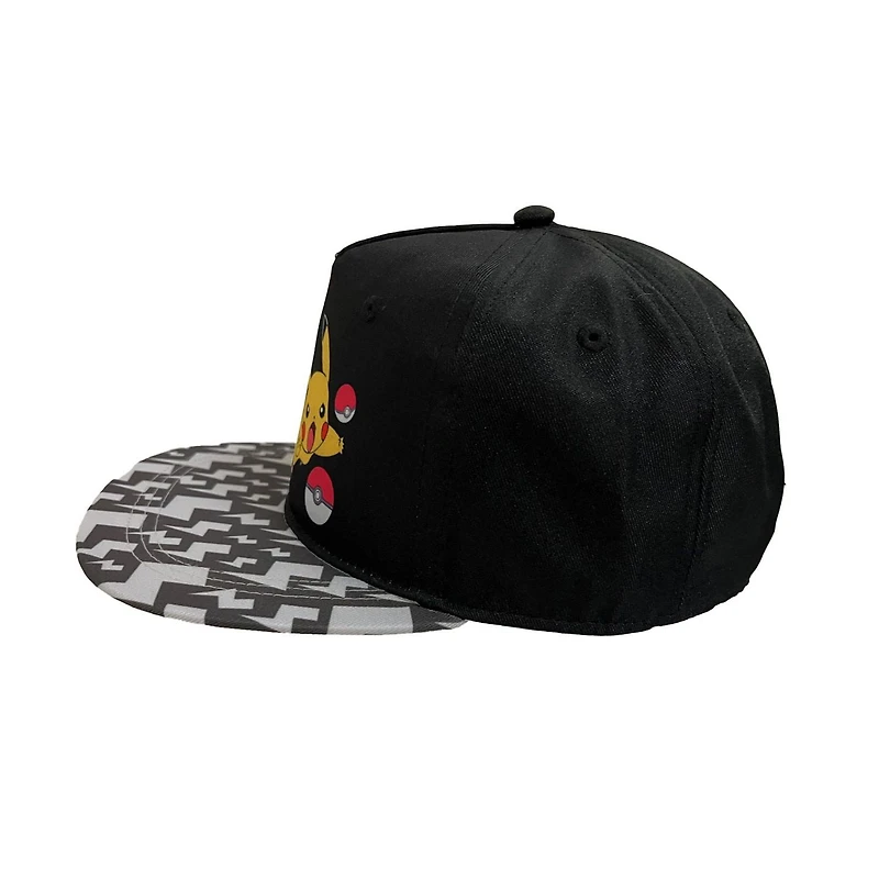Chapeau Pokemon Noir Snapback