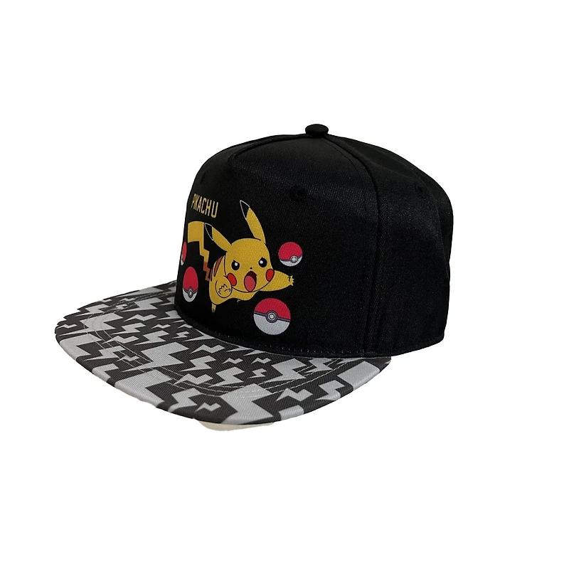 Chapeau Pokemon Noir Snapback