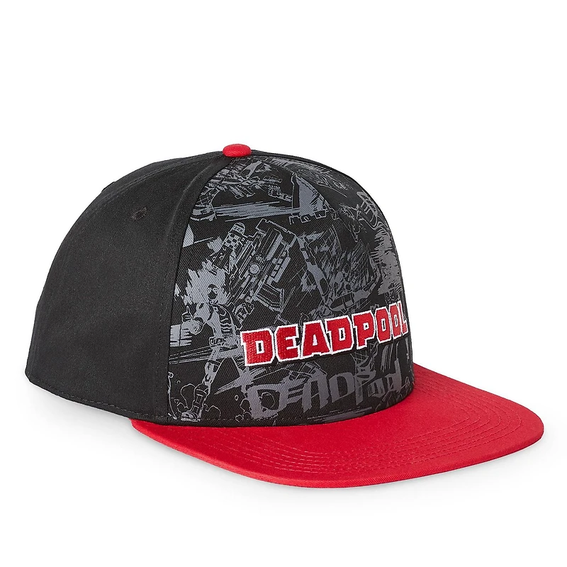Marvel Men's Deadpool Flat Brim Cap