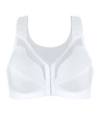 Exquisite Form #9600531 FULLY Cotton Soft Cup Full-Coverage Posture Bra, Lace, Front Closure, Wire-Free, Available Sizes 38C - 46DD