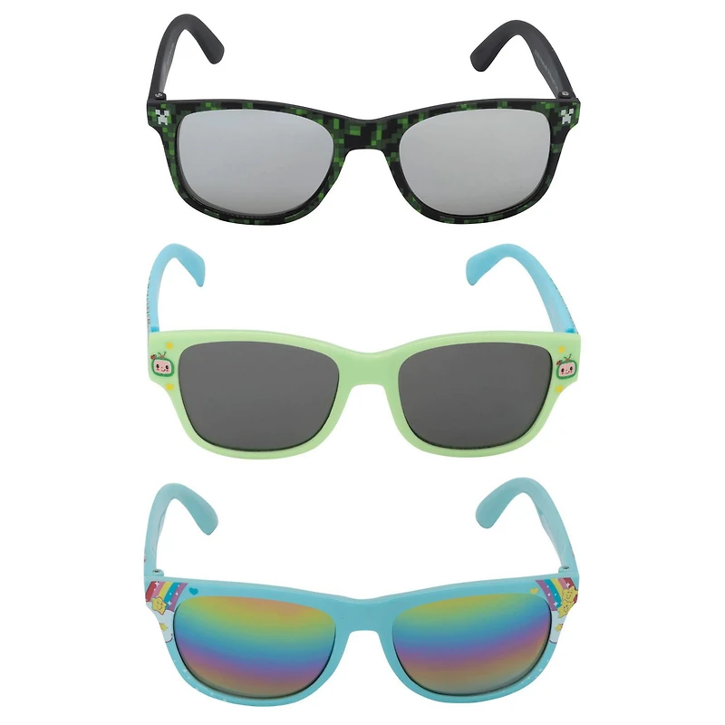 Unisex Kids Sunglasses 3 Pack
