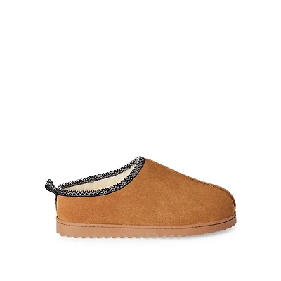 Canadiana Men's Suede Clog Slippers