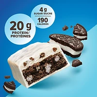 Pure Protein Cookies and Cream Bars-20 g Protein, Low Sugar, Gluten Free Snack with Whey Blend, Made in Canada, 6 x 50 g, Protein bar-Cookies and cream