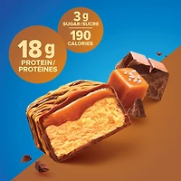 Pure Protein Chocolate Salted Caramel Bars - 18 g Protein, Low Sugar, Gluten Free Snack with Whey Blend, Made in Canada, 6 x 50 g, Salted caramel protein bar