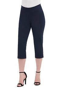 B Label Pull On Ponte Knit Capri