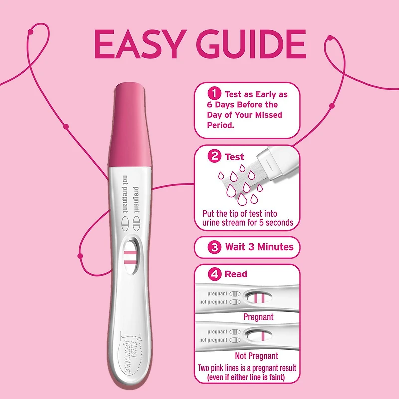 Test de grossesse résultat précoce de PREMIÈRE RÉPONSE(MC) 1 essai