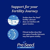 Pre-Seed Fertility Friendly Personal Lubricant, Pre-Seed Fertility Friendly Personal Lubricant, For Use by Couple When Trying to Conceive, 9 Single-Use Applicators, 40 g