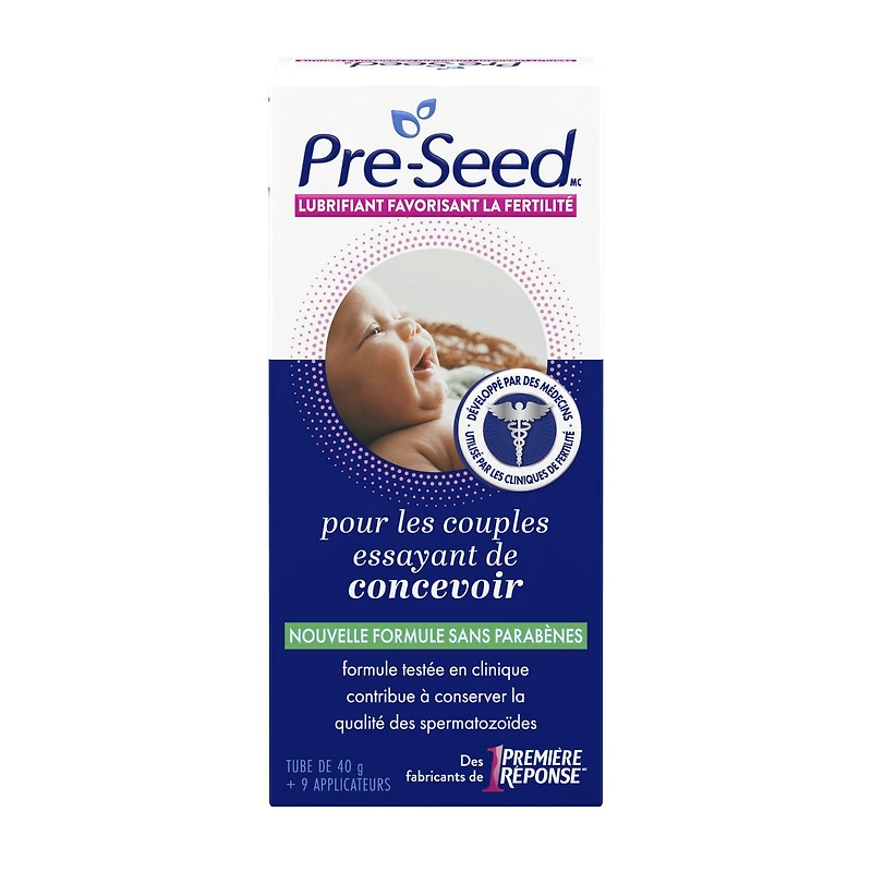 Pre-Seed Fertility Friendly Personal Lubricant, Pre-Seed Fertility Friendly Personal Lubricant, For Use by Couple When Trying to Conceive, 9 Single-Use Applicators, 40 g