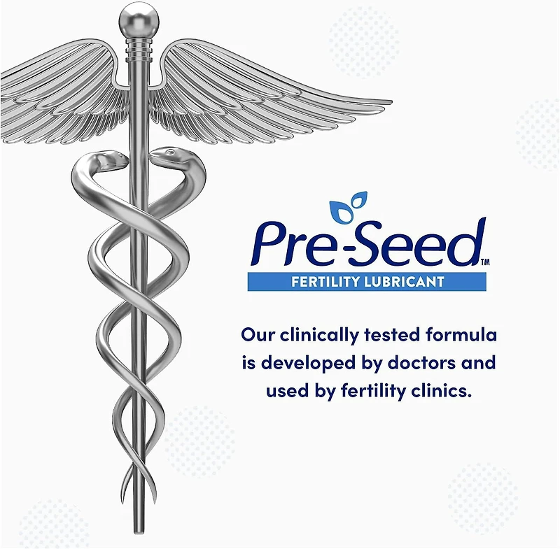 Pre-Seed Fertility Friendly Personal Lubricant, Pre-Seed Fertility Friendly Personal Lubricant, For Use by Couple When Trying to Conceive, 9 Single-Use Applicators, 40 g