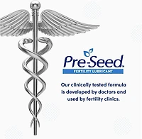 Pre-Seed Fertility Friendly Personal Lubricant, Pre-Seed Fertility Friendly Personal Lubricant, For Use by Couple When Trying to Conceive, 9 Single-Use Applicators, 40 g