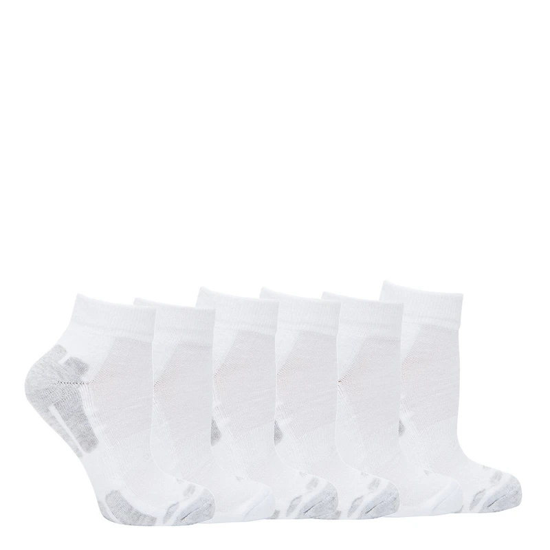 Athletic Works Ladies' 6-Pack Anklet Socks, Sizes 4-10