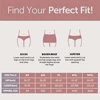 Paquet de 6 culottes base Hanes pour femmes Tailles P-2TG