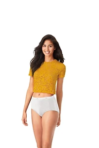 Hanes Women's 6-pack Basics Brief, Sizes: S-2XL