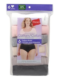 Hanes Women's 6-pack Basics Brief