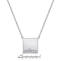 Quintessential Sterling Silver "BELIEVE " Necklace