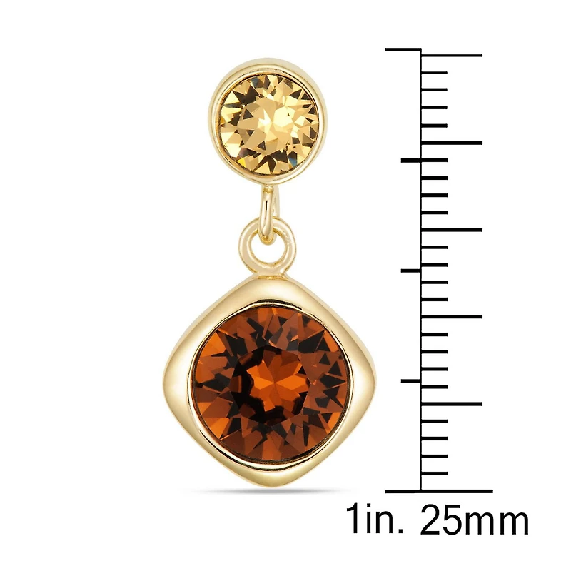 Boucles d’oreilles plaquées or en argent sterling Quintessential