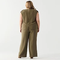 DV Loose fit S/S drawstring shoulder top