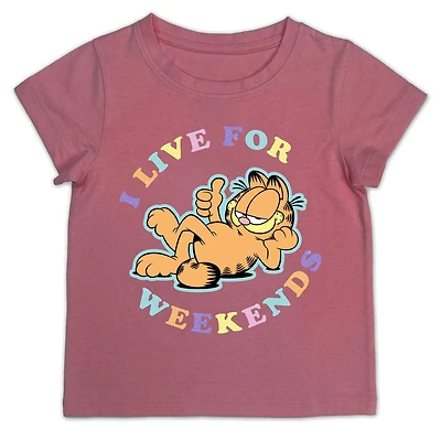 GARFIELD Tee-shirt manches courtes fille